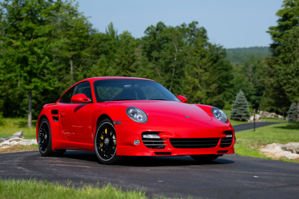 Front profile of 2012 Porsche 911 Turbo S for sale in New Hampshire
