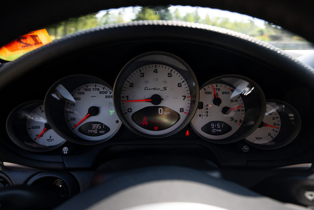 Instrument cluster on a 2012 Porsche 911 Turbo S for sale in New Hampshire