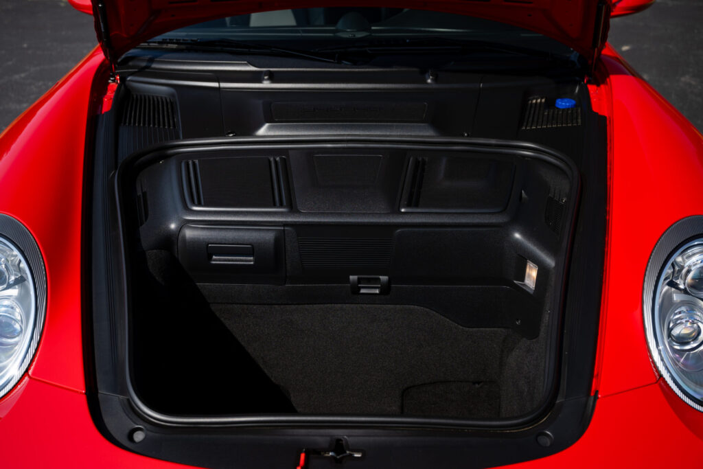 Front storage trunk in a 2012 Porsche 911 Turbo S for sale in New Hampshire