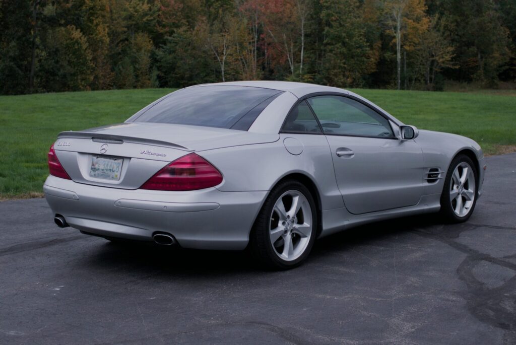 2004 Mercedes-Benz SL600 for sale in Candia, NH by Seacoast Specialist Cars, Passenger Rear
