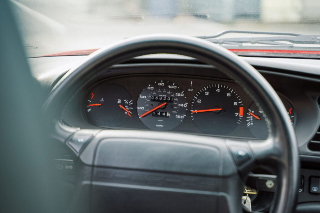Gauge cluster of 1989 Porsche 944 S2 for sale in New Hampshire