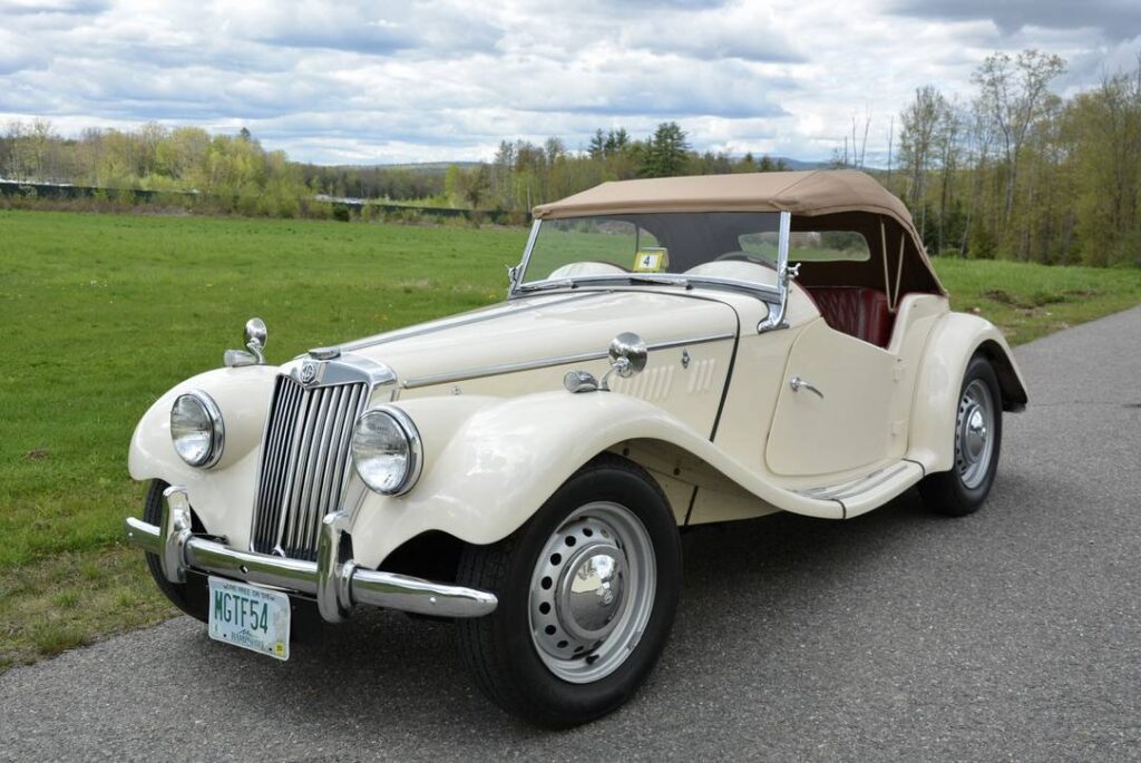 1954 MG TF for sale in Candia, NH by Seacoast Specialist Cars, Front Quarter